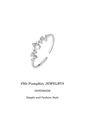 s925银满天星纯银戒指