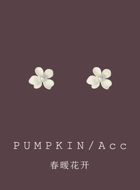 【南瓜先生】森系复古花朵耳饰