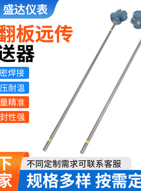 磁翻板远传变送器磁性浮球液位计4-20mA捆绑式干簧管传感器RS485