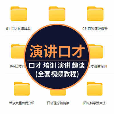 演讲口才视频教程电子版说话趣谈演讲学习自学系统培训视频