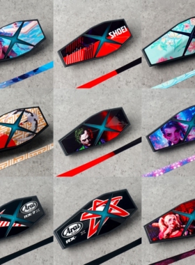 适用ASMAX F1MAX PRO蓝牙耳机贴纸保护贴膜装饰拉花贴花外壳贴纸