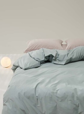 单品被套床单枕套｜100支长绒棉全棉微磨毛纯色四件套柔软细腻款