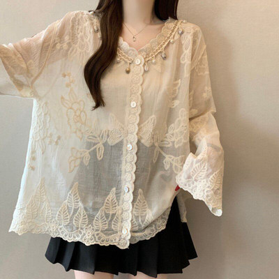 波西米亚风雪纺开衫女外