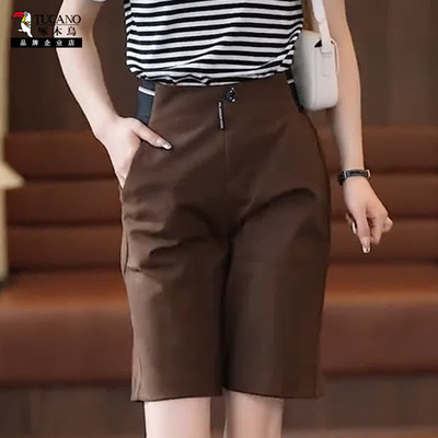 啄木鸟西装短裤女夏季薄