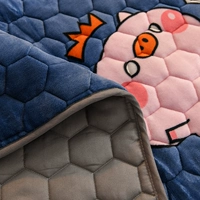 Фланелевое коралловое одеяло, стеганая зимняя простыня, увеличенная толщина