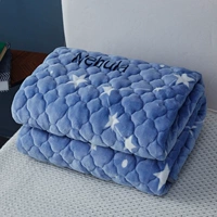 Удерживающая тепло стеганая простыня, детское коралловое фланелевое одеяло