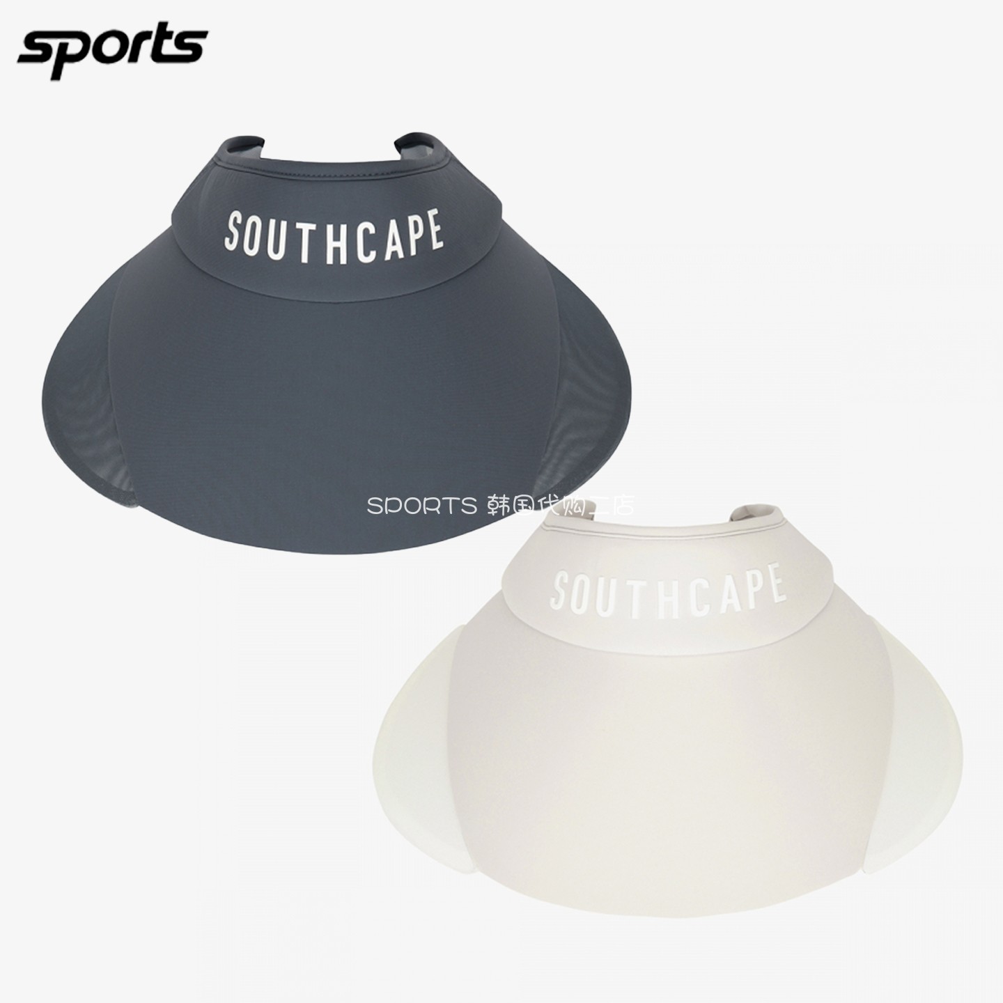 韩国代购southcape高尔夫穿搭26年夏季宽檐遮阳帽运动空顶女球帽
