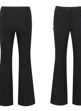 特价韩国代购St ANDREWS高尔夫穿搭户外高腰显瘦微喇叭纯色长裤女