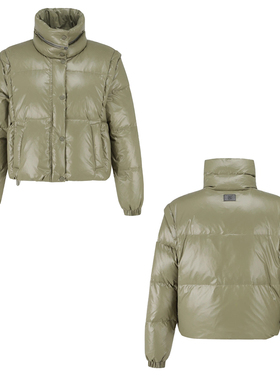 特价韩国代购St ANDREWS高尔夫户外保暖可拆卸袖子鹅绒羽绒服女士