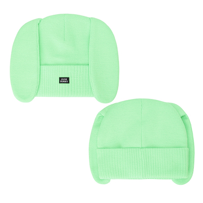 韩国代购PEARLY GATES高尔夫25冬可爱长耳兔子造型户外针织女球帽