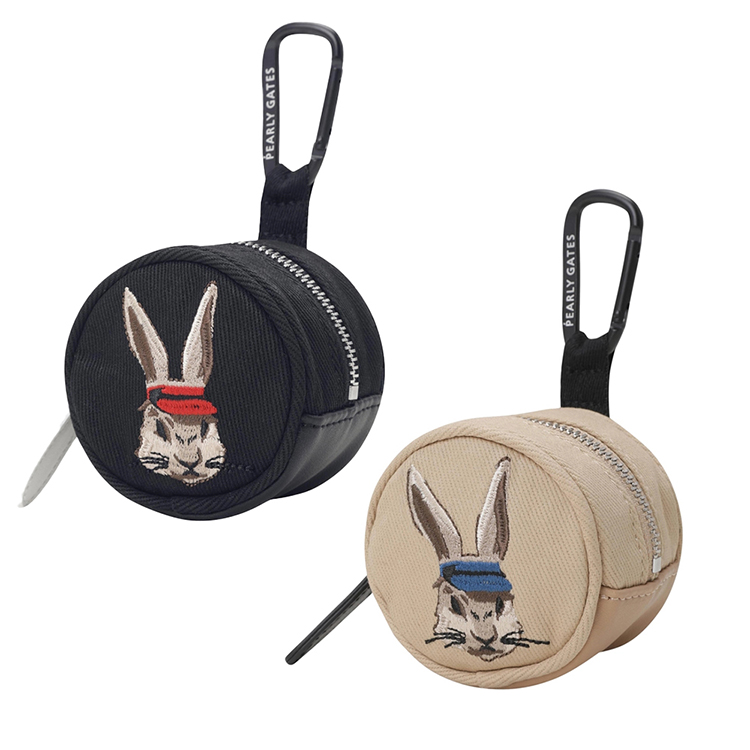 特价韩国代购PEARLY GATES高尔夫ins刺绣兔子户外挂件迷你小球袋