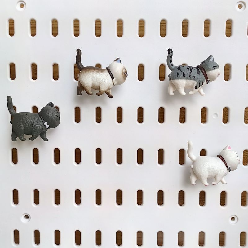 洞洞板挂钩动物尾巴挂线钩可爱动物屁股钩小猫