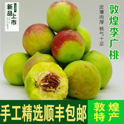 敦煌李广桃甘肃特产当季时令水果敦煌大青皮现摘先发桃子精选大果