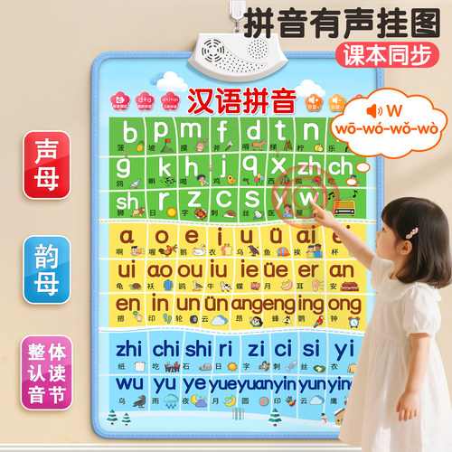 【汉语拼音挂图】一年级课本同步