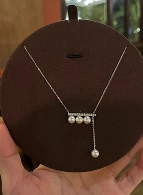 S925纯银音符珍珠项链2025新款