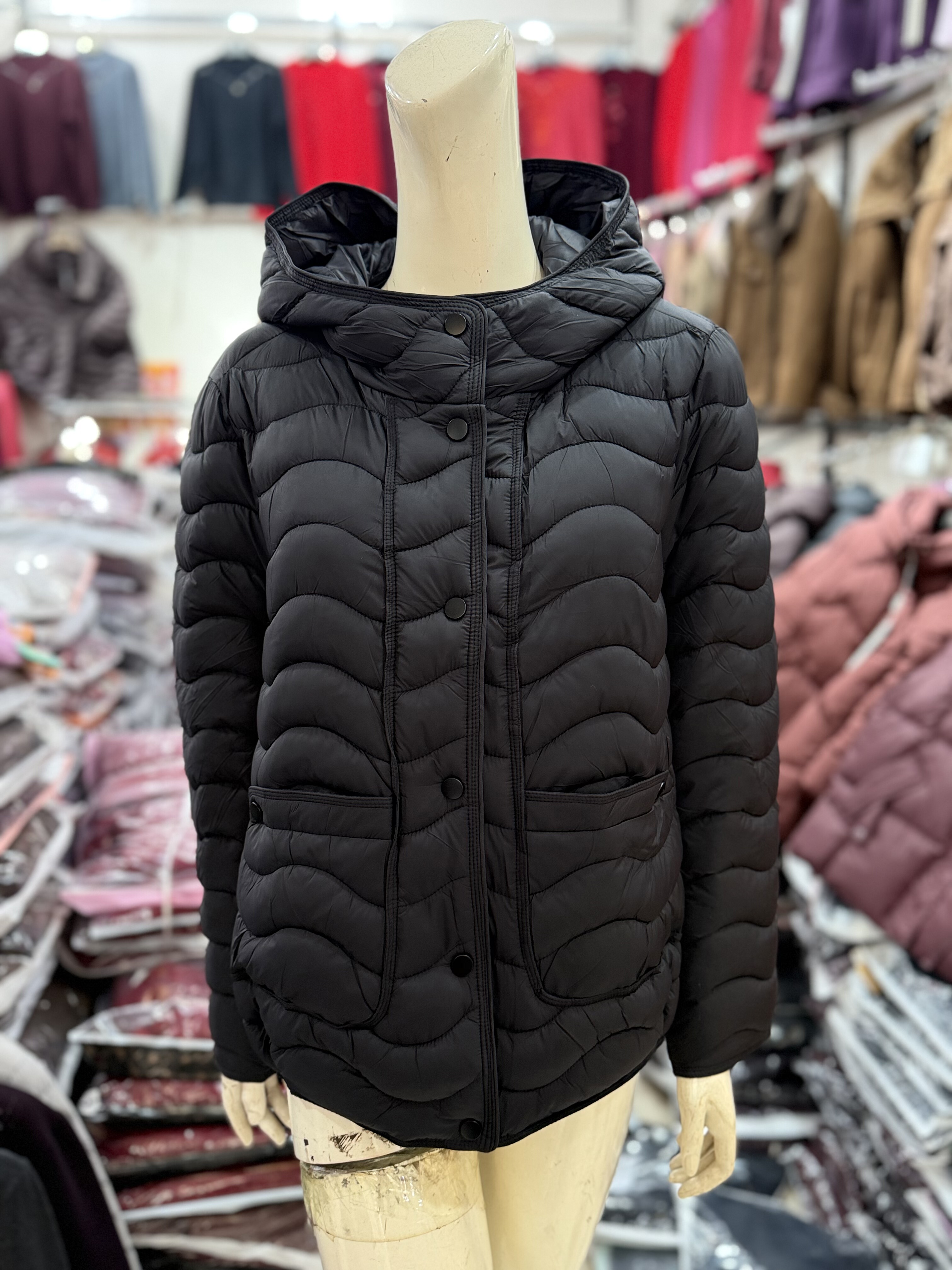 年轻妈妈装连帽休闲短款棉衣冬季新款洋气宽松棉服中老年保暖外套