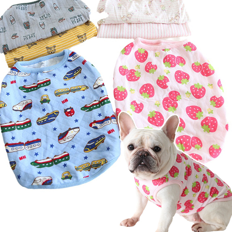 胖猫胖狗法斗保暖两脚棉背心