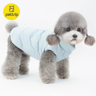 宠物秋冬新款羽绒服猫咪狗羽绒衣服马尔济斯约克夏雪纳瑞背心马甲