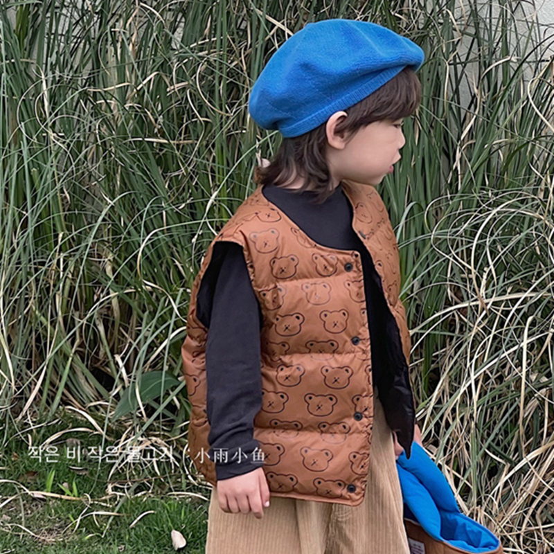 轻薄羽绒冬季马甲背心小雨小鱼