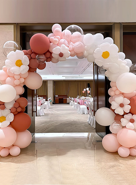 马卡龙气球拱门支架开业装饰周岁生日店铺周年庆活动场景节日布置