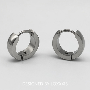 Loxxxis 简约弧形耳扣 小众设计ins耳环冷淡风钛钢不掉色百搭耳钉