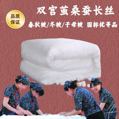 高档蚕丝被特级子母被拉链二合一手工蚕丝被100正品桑蚕丝春秋被