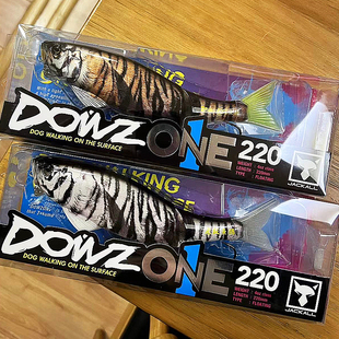 日本JACKALL中国虎年限定路亚假饵DOWZ220ONE大型泳饵白虎黄虎饵