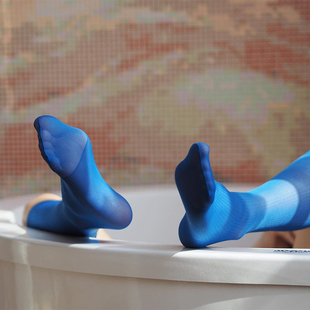 商务中长筒日系西装 丝袜男士 正装 细条纹锦纶情调秋冬 3双