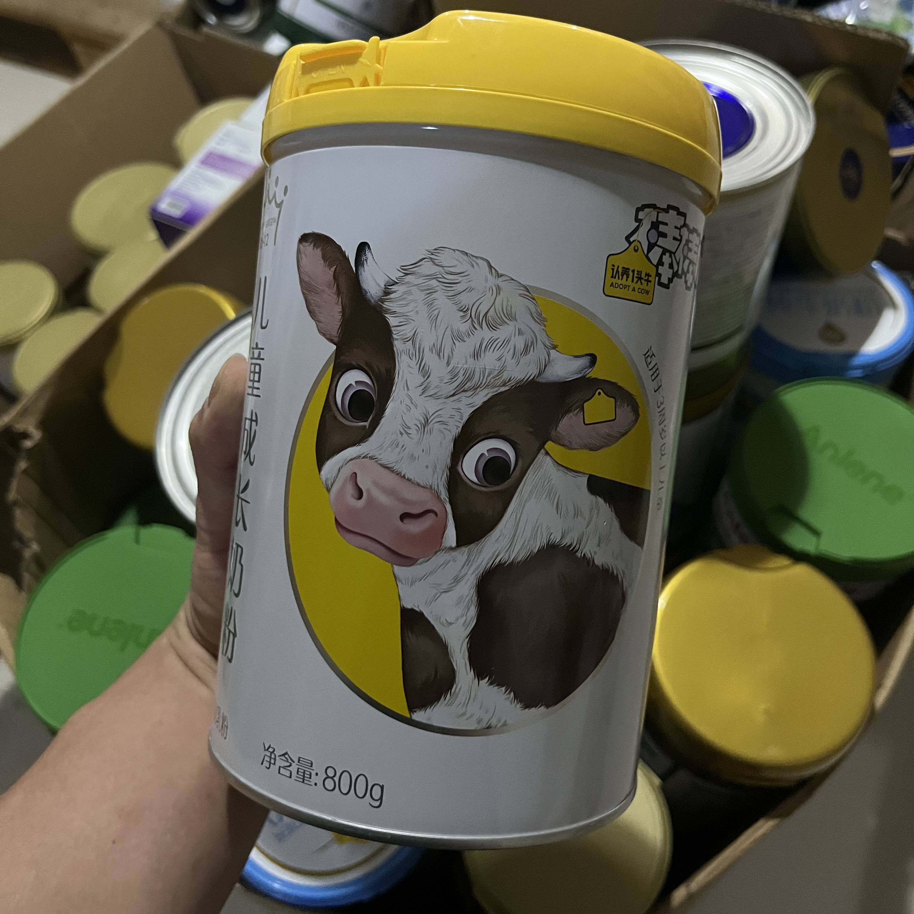 认养一头牛棒棒哒儿童配方成长奶粉3岁上乳铁蛋白益生菌4段800g