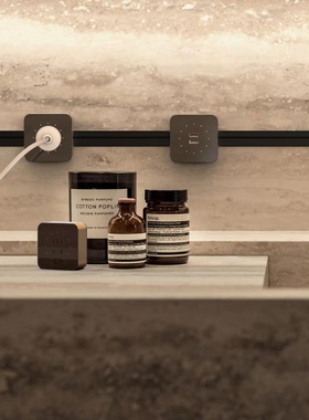 电力轨道插座嵌入式餐边柜厨房专用移动排插无线暗装滑轨插排