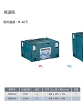 现货牧田Makita可堆叠式工具箱MAKPAC保温箱连接型堆嵌式