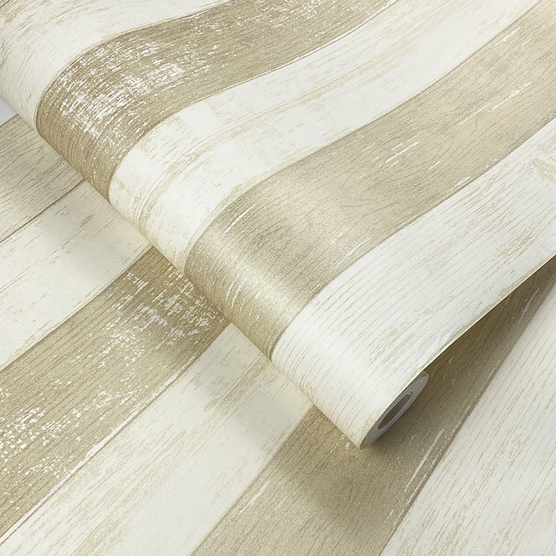 素色时尚复古3D宽条纹墙纸 卧室客厅餐厅家居背景墙无纺壁纸