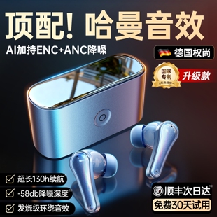 AI主动降噪适用苹果华为政府补贴 蓝牙耳机无线入耳式 德国权尚