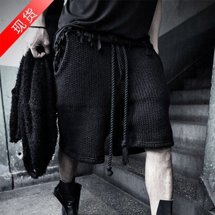 韩国正品By韩版复古新款系带内衬直筒潮流针织毛线休闲短裤男|ruв категории Мужская одежда, брюки - от Buy2taobao.com для оказания профессиональной услуги покупки агента Taobao