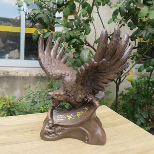宜兴紫砂摆件茶宠工艺品办公家用送礼雄鹰老鹰大展宏图