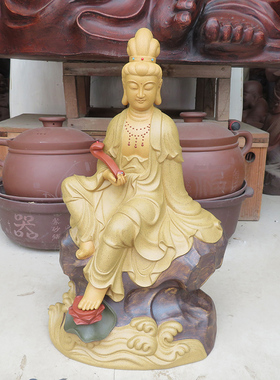 佛像手工南海观音菩萨送子滴水