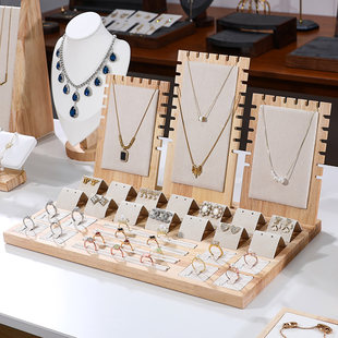 Ожерелье, стенд, ювелирное украшение, комплект, серьги, кольцо, подвеска