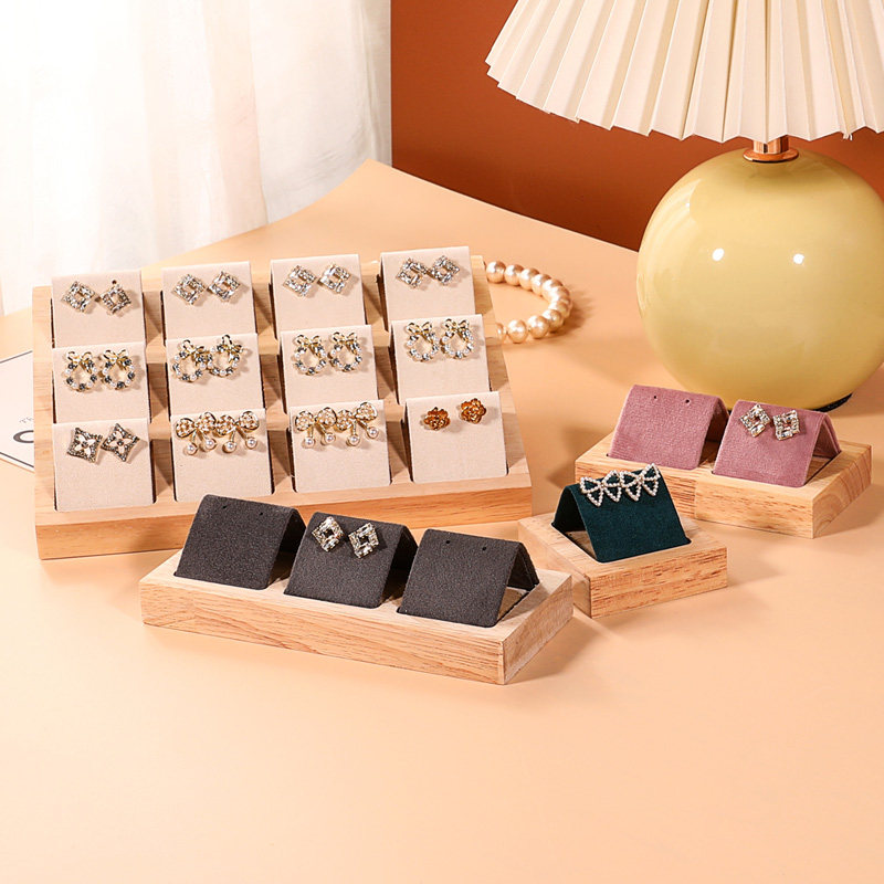 实木耳钉展示架耳环托盘耳饰托座柜台耳钉收纳盘首饰珠宝展示道具,饰品/流行首饰/时尚饰品新,首饰展示架,淘宝优惠券,粉丝福利购,淘宝优惠卷