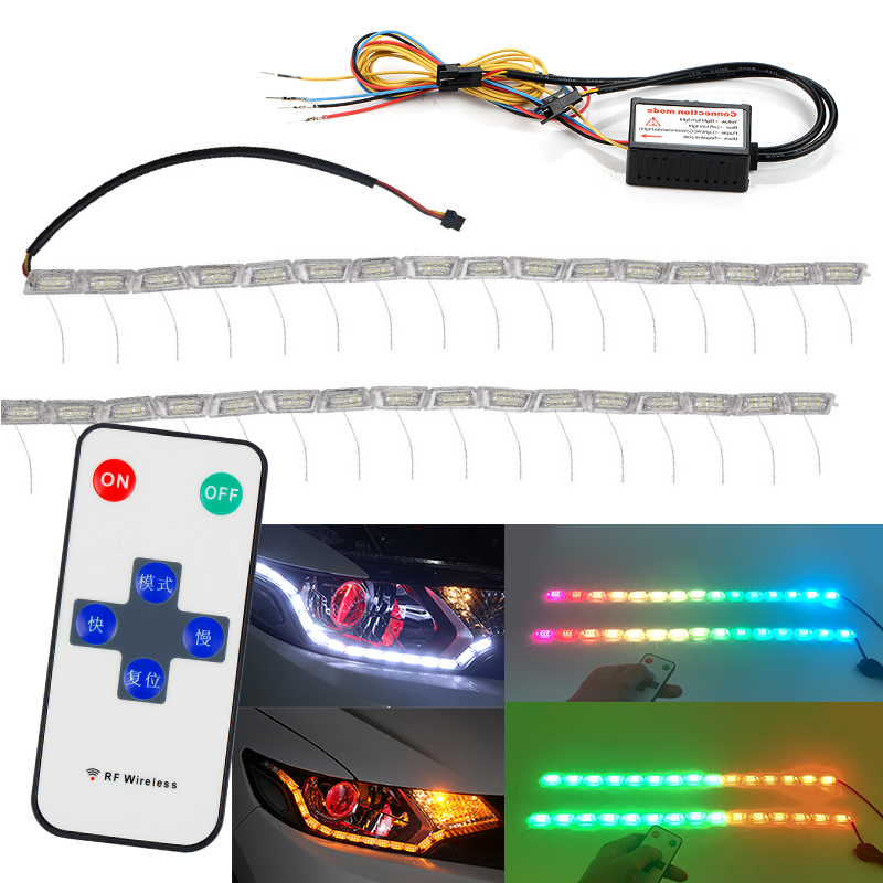 OKEEN水晶泪眼灯条七彩遥控RGB