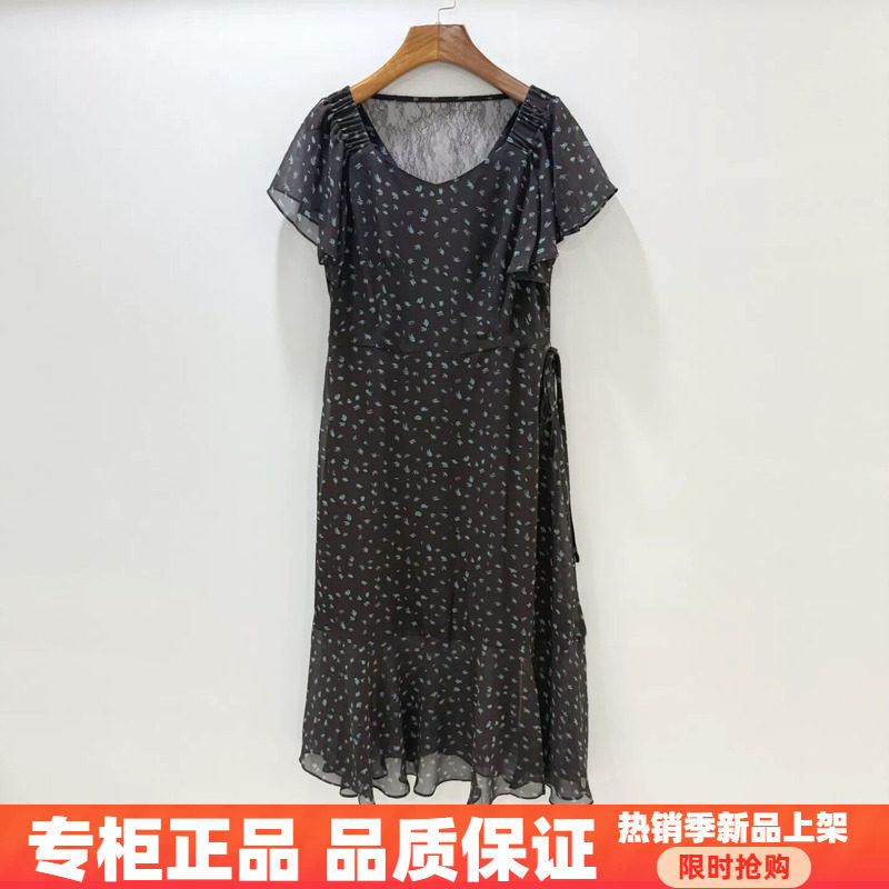 紫萱雅MBY26B092芳兰蕊2026夏季时尚减龄气质显瘦蕾丝镂空连衣裙