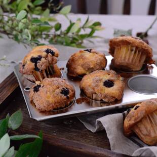 日本制 远藤孝BOKKE马口铁6连加深款麦芬烘焙模具