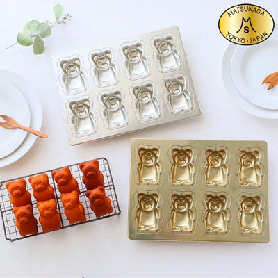 日本松永可爱小熊蛋糕不沾模具