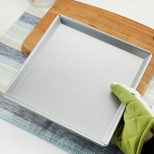 日本进口CakeLand蛋糕卷正方形镀铝钢家用深型烤盘23cm27cm29cm