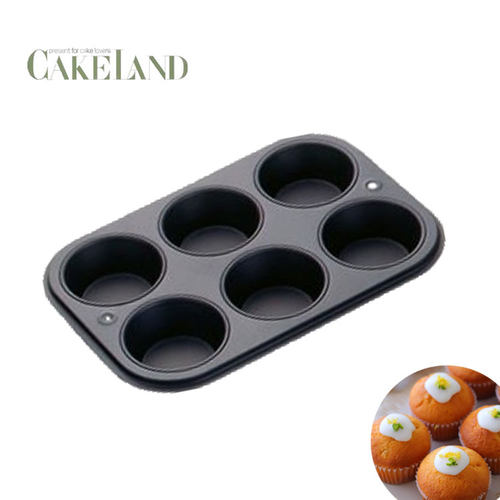 日本cakeland黑钢麦芬烘焙模具