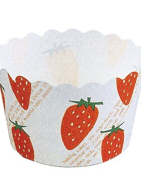 日本进口 伊藤景麦芬蛋糕纸杯纸模NP-4F (50H) 草莓（100枚入）