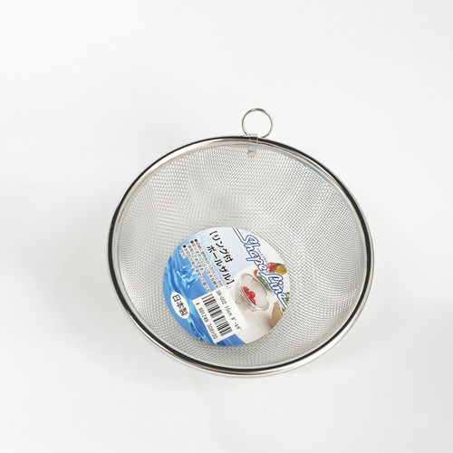 日本制18-8不锈钢漏网沥水篮/也可以筛粉15cm ShapeLine SH-002