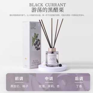 MINISO名创优品环游花语2.0无火香薰游荡的黑醋栗室内酒店持久