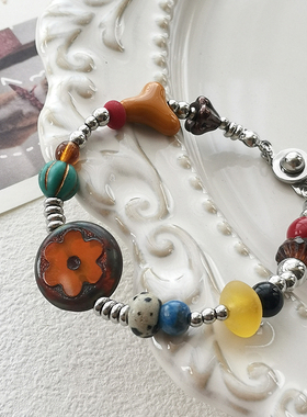 礼物混搭配饰花糖捷克琉璃