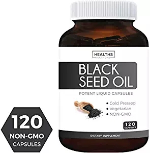 Black Seed Oil - 120 Softgel Capsules (Non-GMO & Vegetarian)