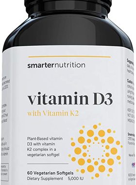 美国代购Plant-Based Vitamin D3 with Vegan K2 Complex in a Ve